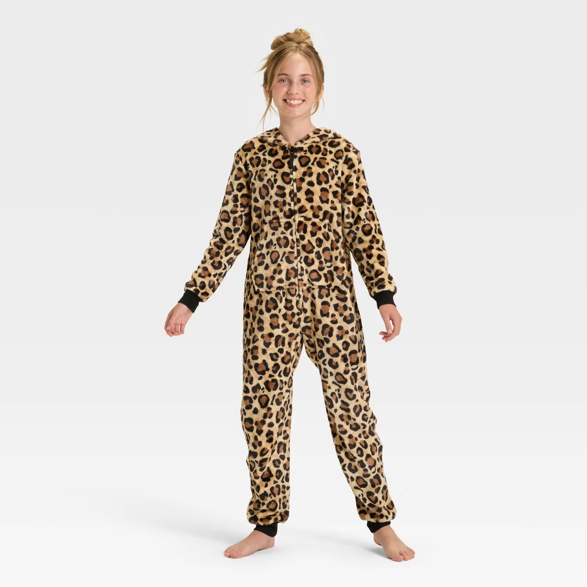 Girls' Leopard Union Suit - Cat & Jack™ Brown | Target