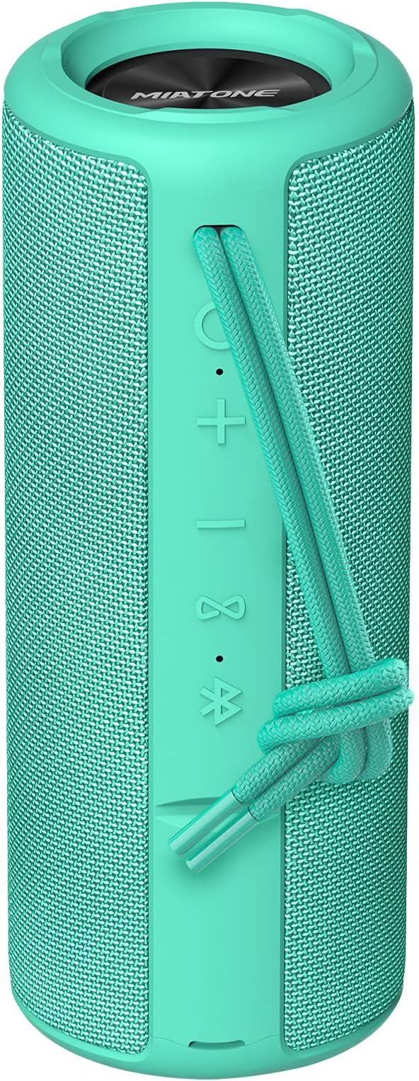 MIATONE Outdoor Portable Bluetooth Speakers Waterproof Wireless Speaker (Black) | Amazon (US)
