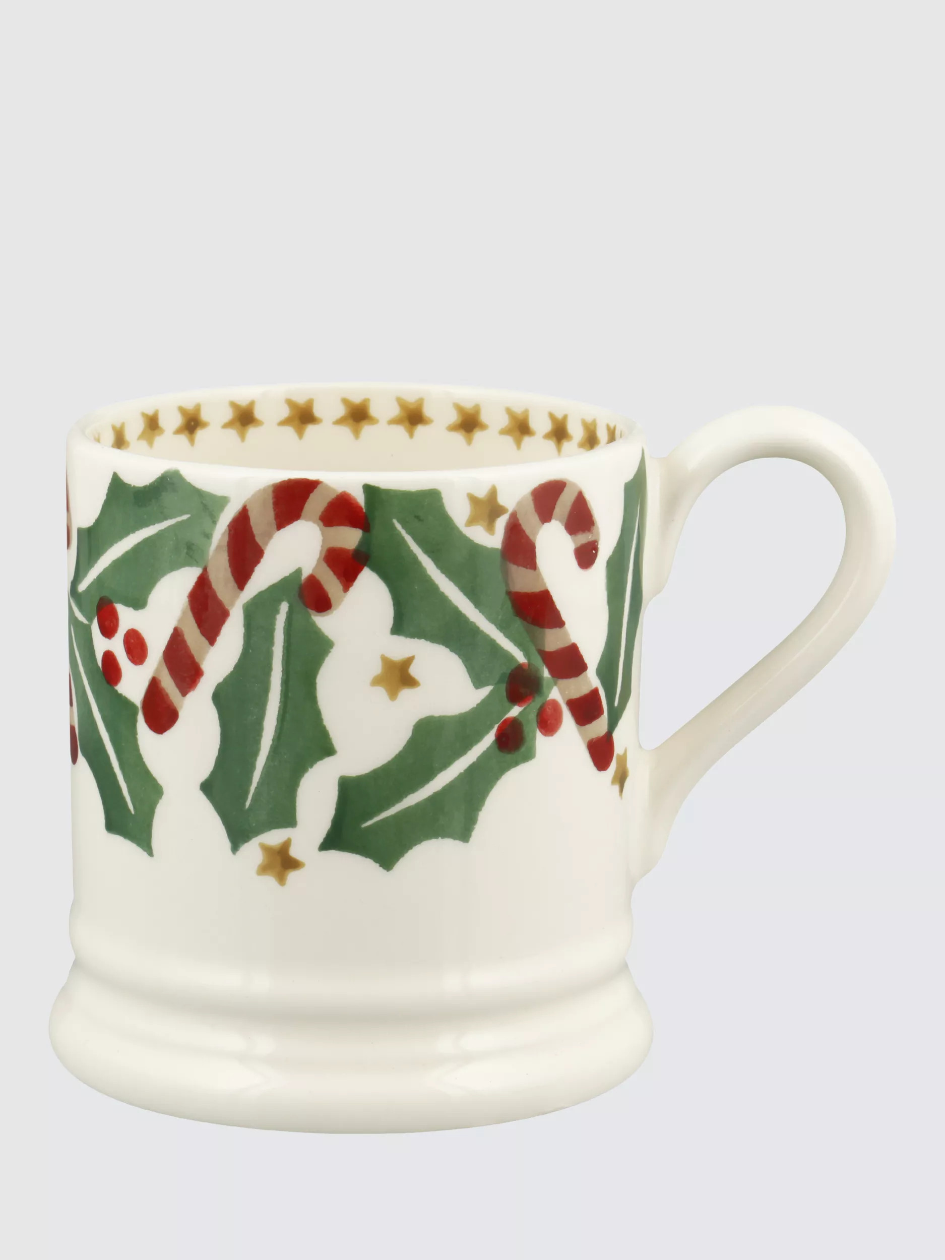 Emma Bridgewater Candy Cane Half Pint Earthenware Mug, 300ml | John Lewis (UK)