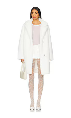MORE TO COME Elaine Faux Fur Coat in Winter White from Revolve.com | Revolve Clothing (Global)