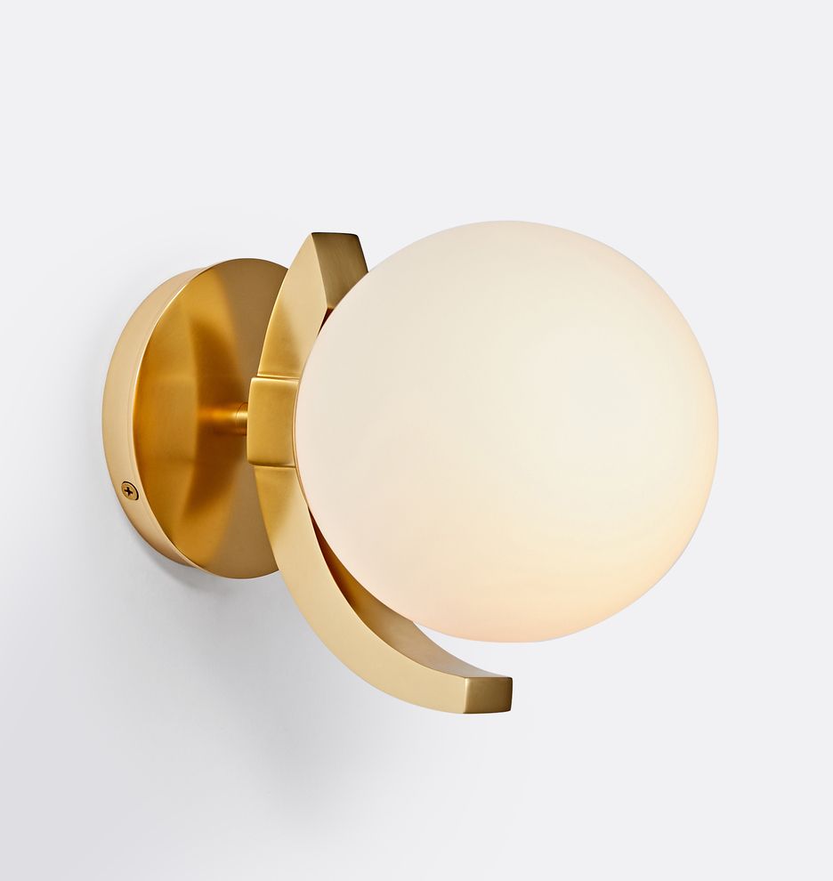 Reedway Wall Mount & Semi-Flush Mount - Aged Brass
 | Rejuvenation | Rejuvenation