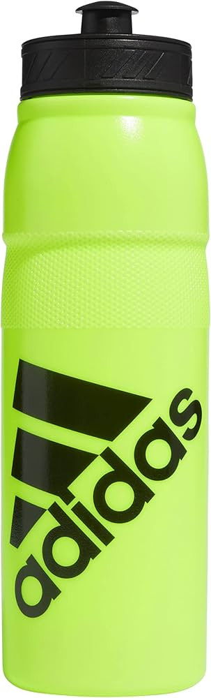 adidas 750 ML (28 oz) Stadium Refillable Plastic Sport Water Bottle, Signal Green/Black, One Size | Amazon (US)
