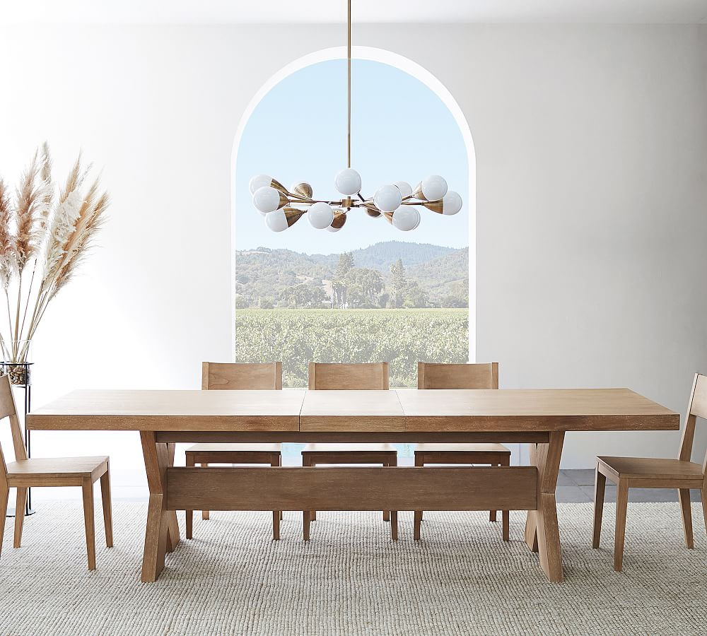 Modern Farmhouse Extending Dining Table | Pottery Barn (US)