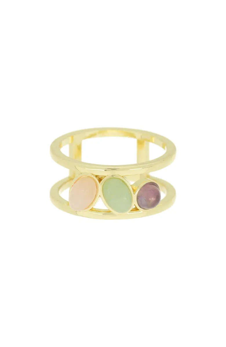 3 Stone Cage Band Ring | Nordstrom Rack