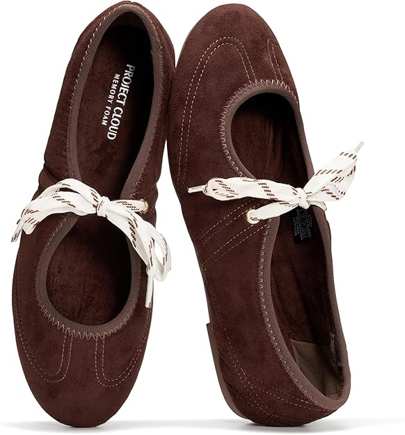 Project Cloud Fashion Mary Jane Shoes Women - Womens Ballet Flats with Memory Foam Insole - Light... | Amazon (US)