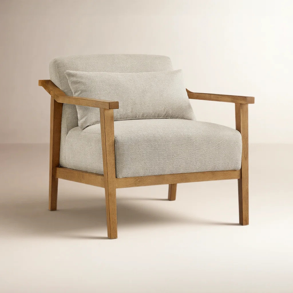 Rayn Solid Wood Upholstered Accent Chair | Joss & Main