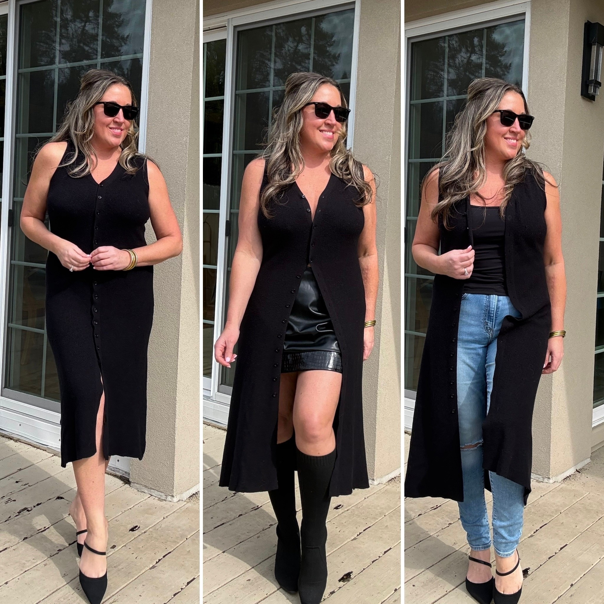 3 ways to wear this button down dress🖤

✨Dress
✨Cardigan
✨Duster 

Great versatile piece to add to your wardrobe!

#LTKOver40 #LTKootd #LTKdayinmylife