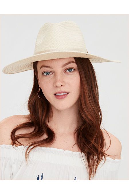 AE Wide Brim Panama Hat | American Eagle Outfitters (US & CA)