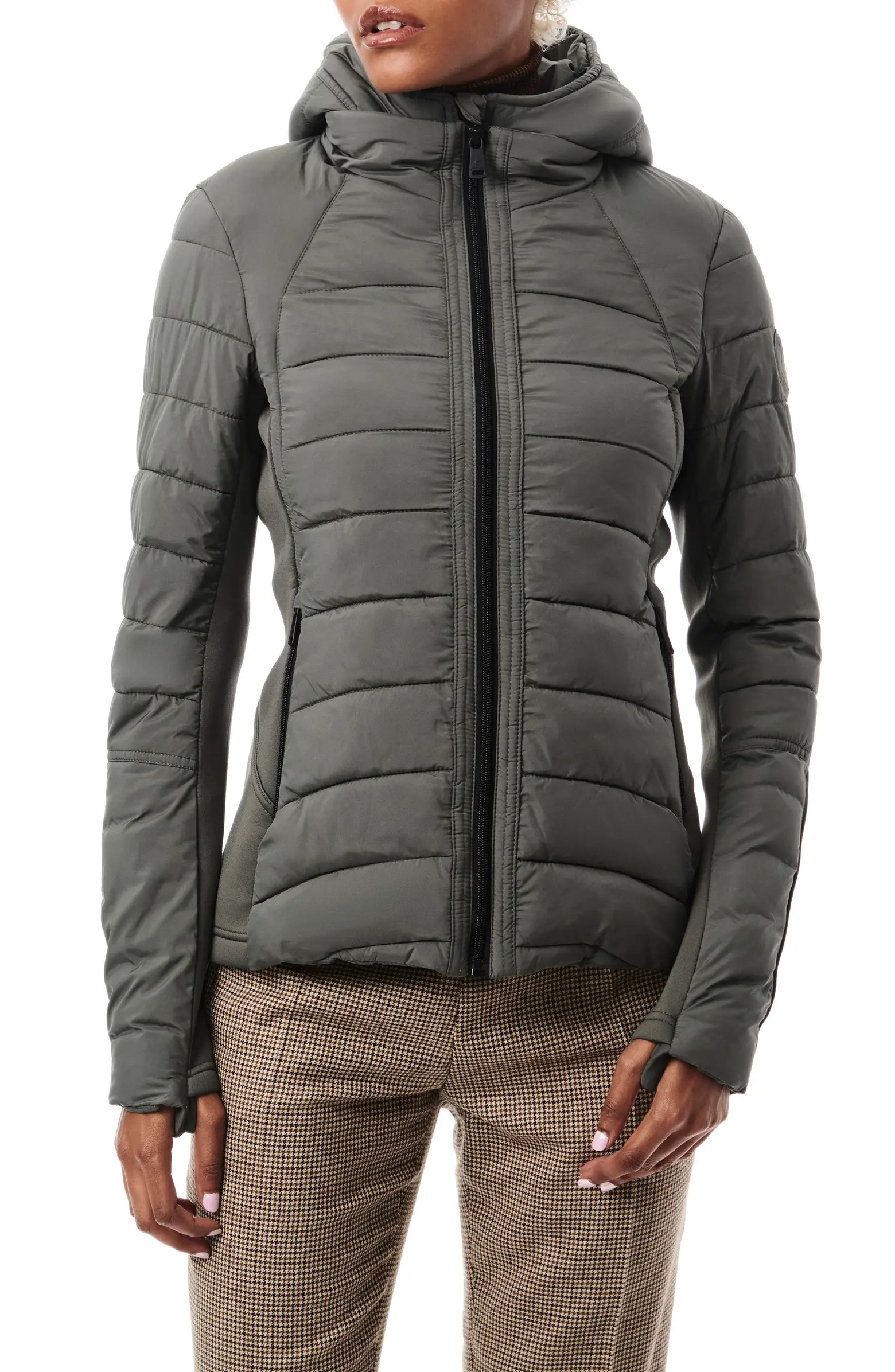 Hooded Quilted Water Repellent Jacket | Nordstrom