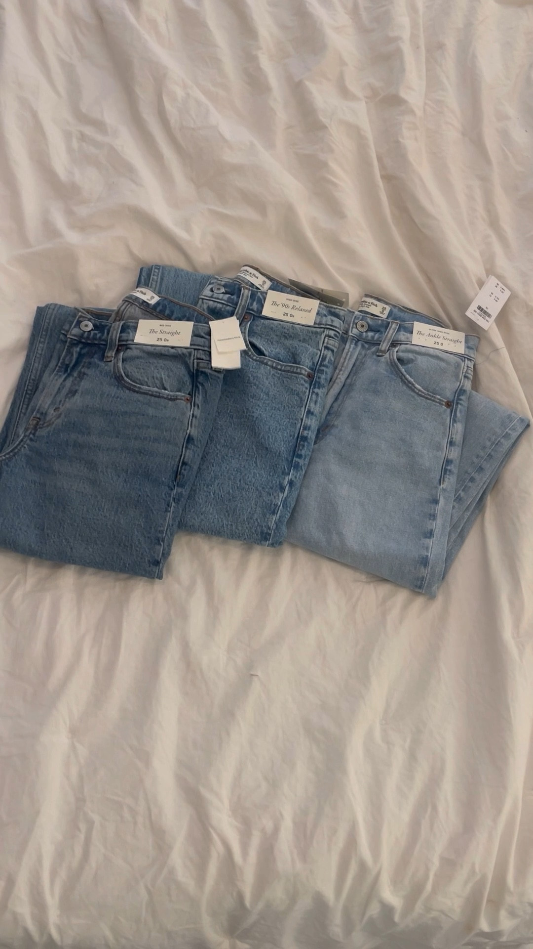 little abercrombie jean haul 🤍