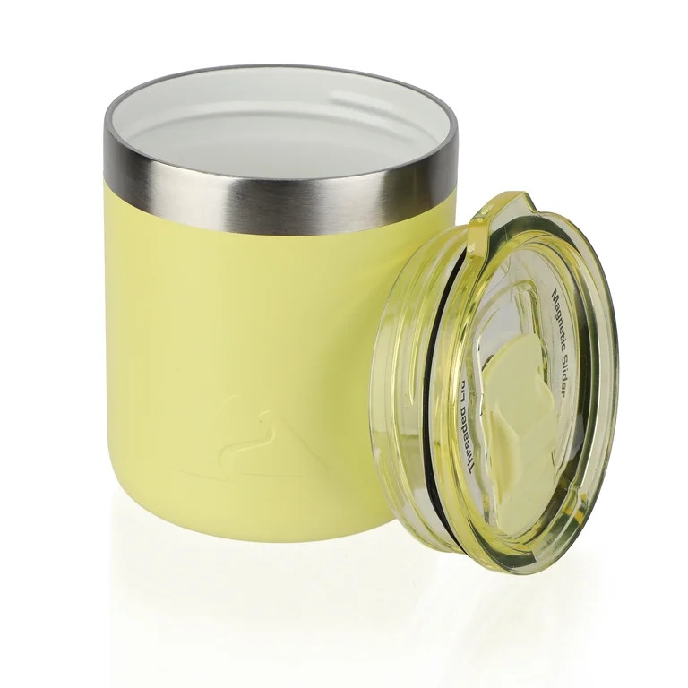 Ozark Trail 10oz Ceramic Lined Stainless Steel Lowball Tumbler with Magnetic Tritan Transparent S... | Walmart (US)