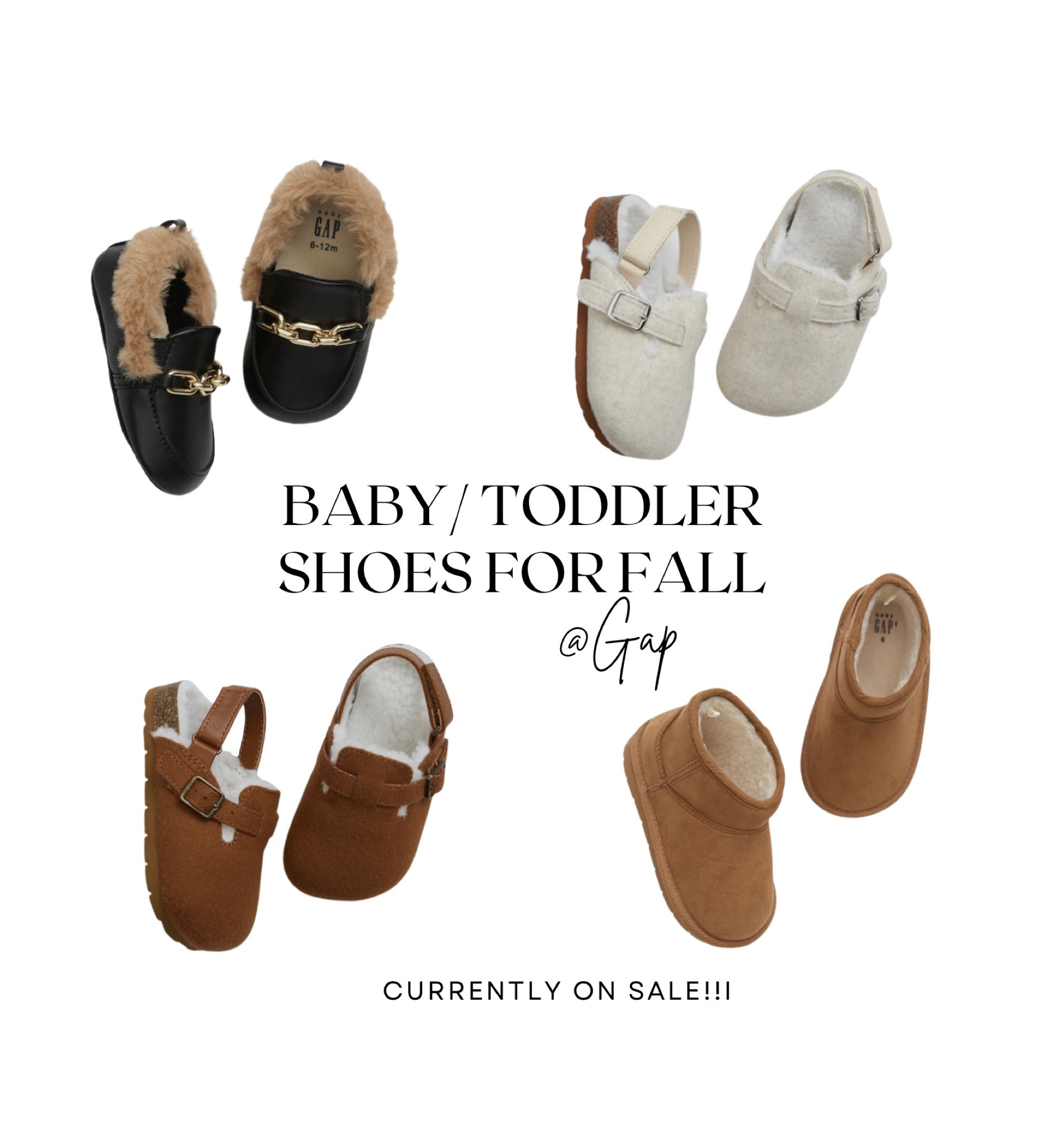 Some adorable styles of shoes for babies and toddlers currently available at Gap! These are gonna go quick so make sure to snag them for this fall + winter before they’re gone!🤍🤍🤍

#LTKbaby #LTKsalealert #LTKkids