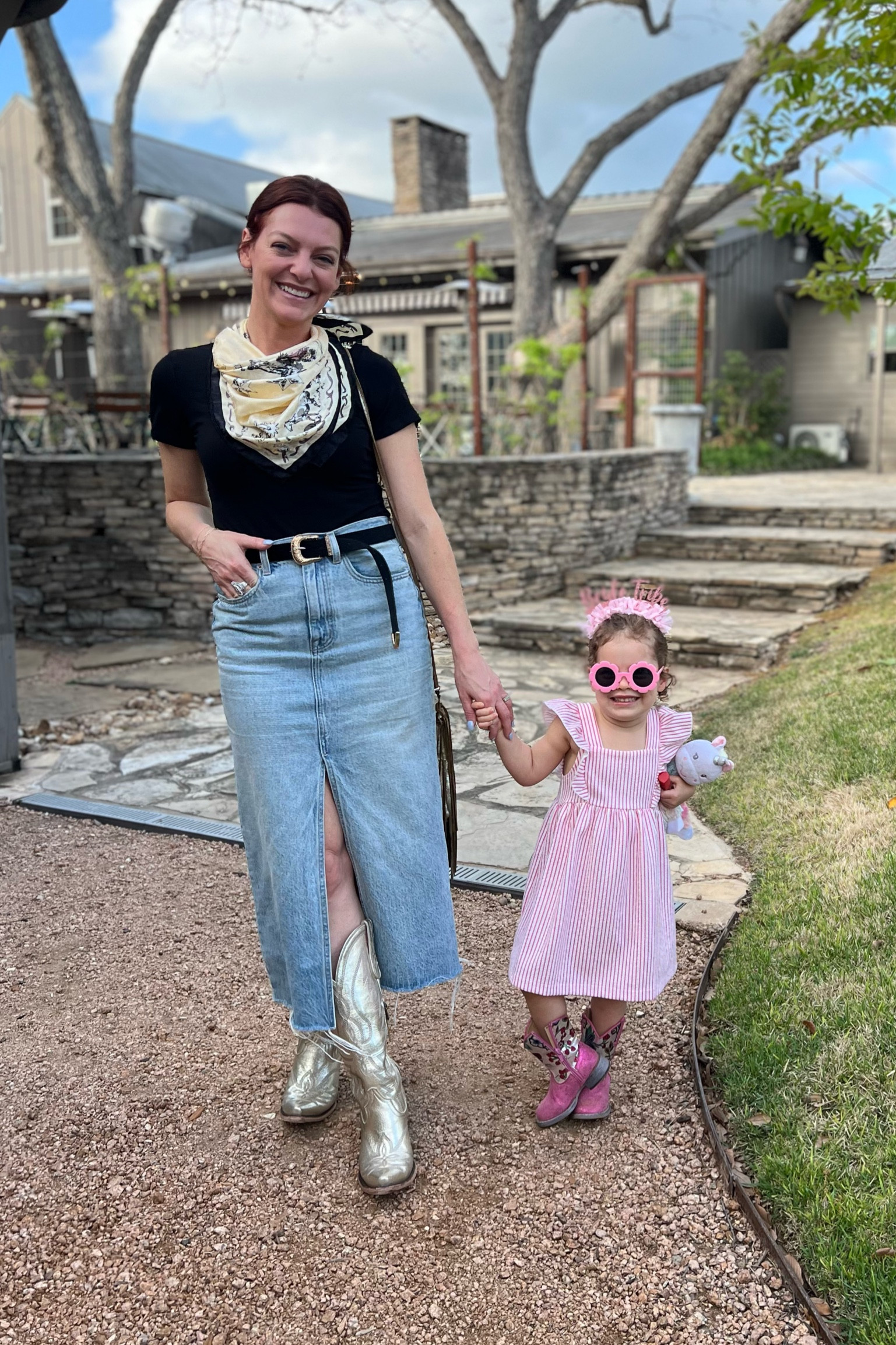 With my bestie in Round Top. 
