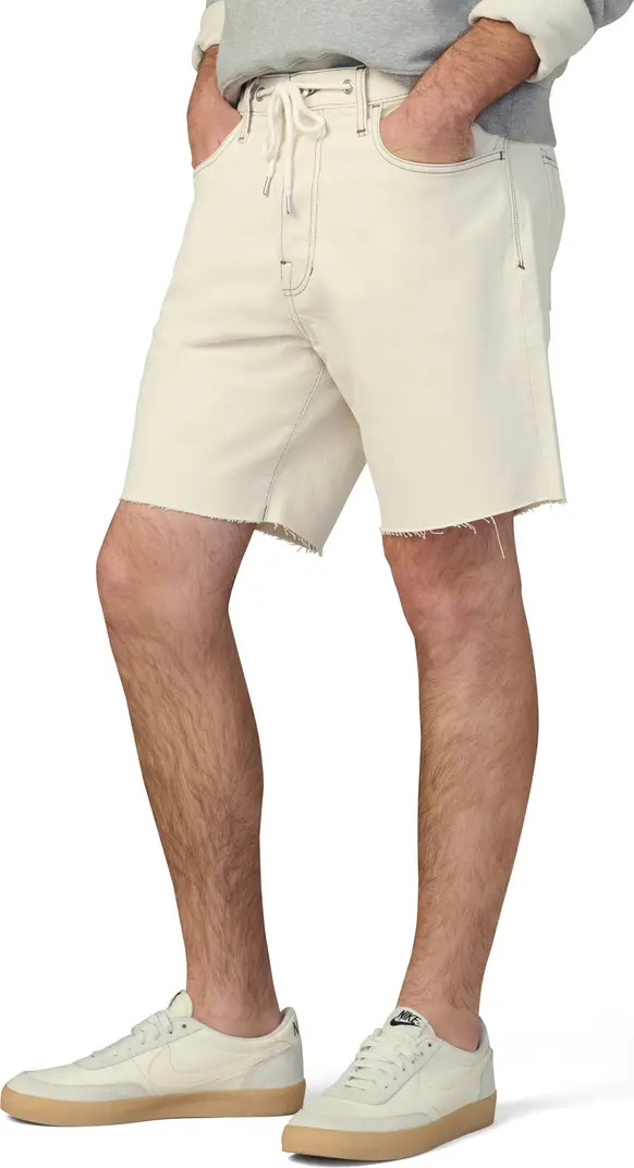 Raw Hem Drawstring Waist Denim Shorts | Nordstrom