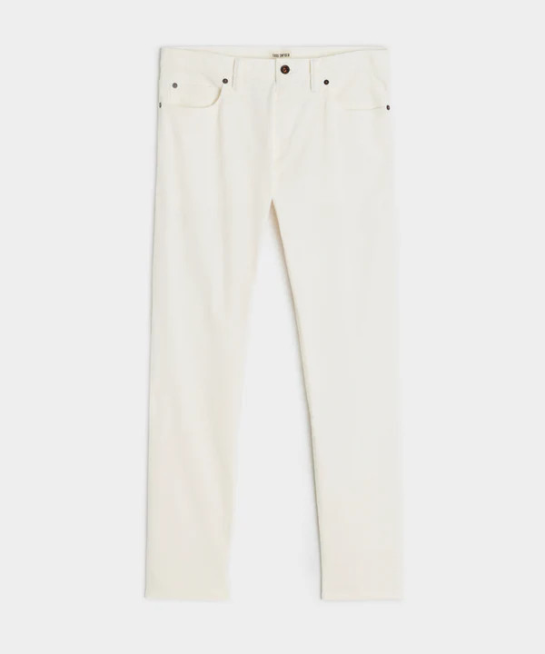 Slim Fit 5-Pocket Corduroy Pant in Bisque | Todd Snyder