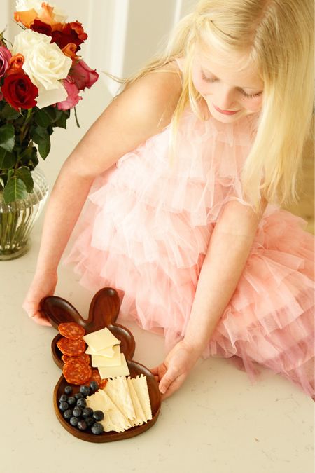 The Easter season is on and my kids are excited! #walmartpartner We have church in our best dresses, followed by hosting our family for dinner! I found the most darling small charcuterie board that my daughter loves serving on! Not to mention tons of other festive things for the holiday! (And can we please note that dress!?) 
Shop them all via the LTK app here: 

@walmart #IYWYK