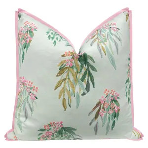 Lulie Wallace : Lara With Butterfly Flange Pillow | Floral Print | Botanical Print | Flange Pillo... | Etsy (Global)