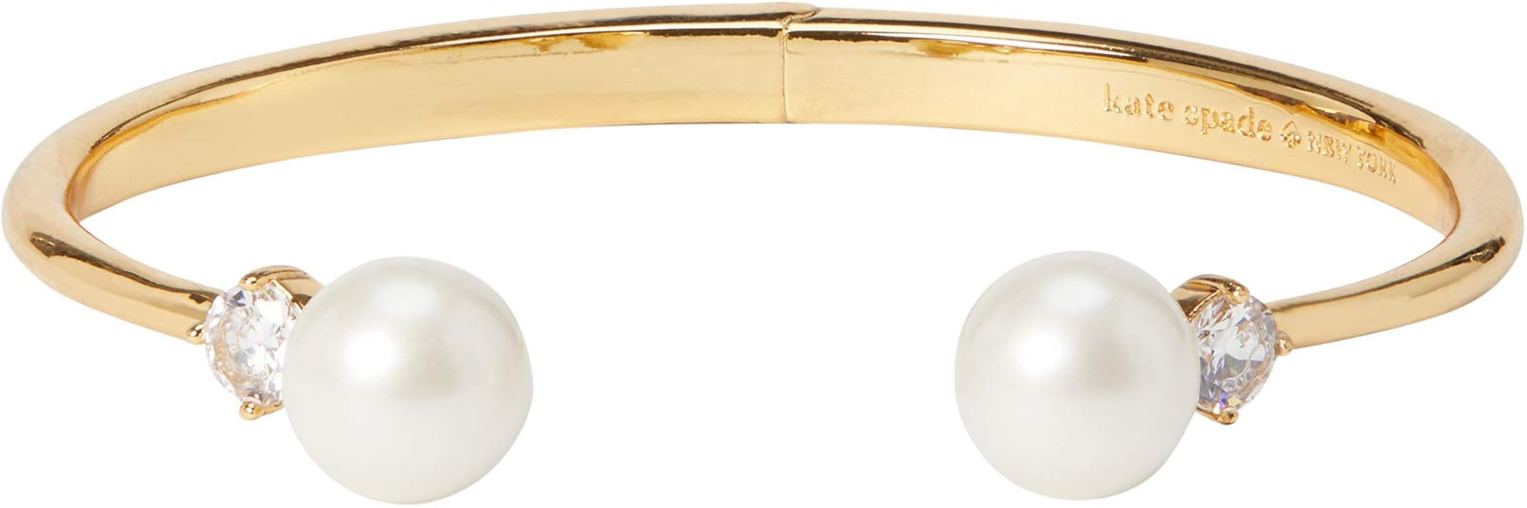 Kate Spade Pearls of Wisdom Open Hinged Bangle Bracelet | Amazon (US)