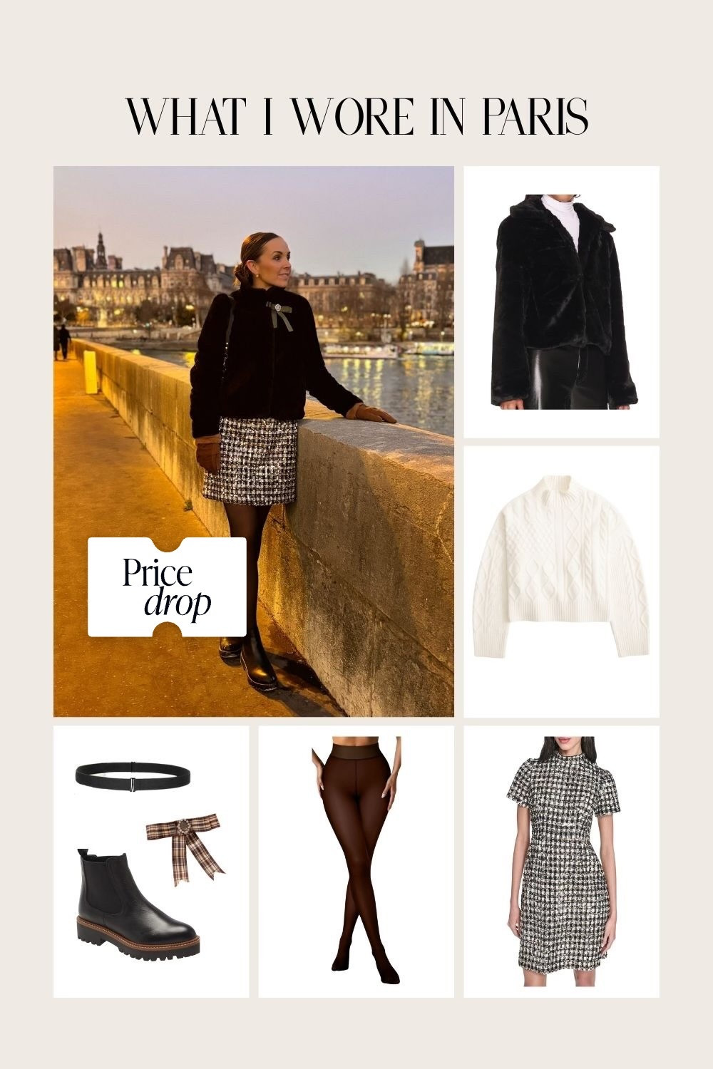 @dillards dress I wore in Paris is marked down! Pair with some fleece tights for the winter (also marked down today) 

#LTKootd #LTKSaleAlert