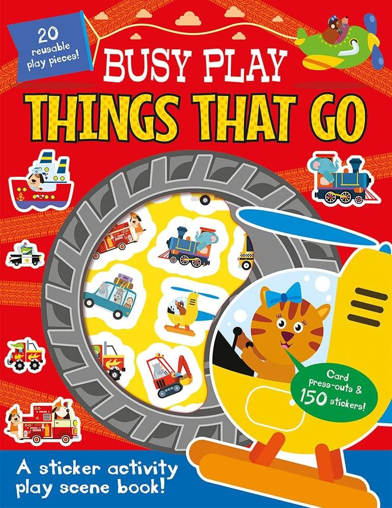 Busy Play Things That Go (Busy Play Reusable Sticker Activity) | Amazon (US)