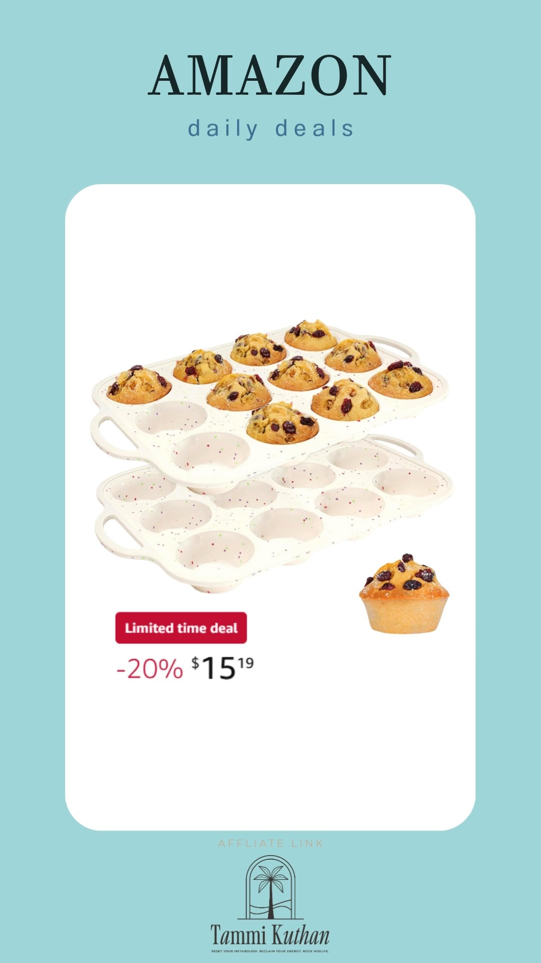 Baking just got way easier with this Amazon Silicone Muffin Pan. Non-stick, flexible, and perfect for creating sweet treats without the mess 🧁✨🍴

#AmazonFinds #BakingEssentials #SiliconeMuffinPan #LTKStyle #KitchenGoals #LTKFinds #HomeBaking #BakingFun #LTKHome #SweetTreats 

 #LTKHome #LTKSaleAlert #LTKFindsUnder50
