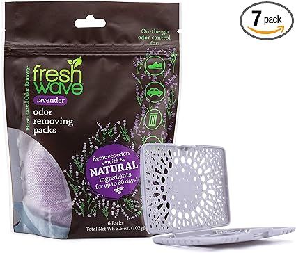 Fresh Wave Lavender Odor Eliminating & Deodorizing Packs | Bag of 6 & Fresh Pod Case | Safer Odor... | Amazon (US)
