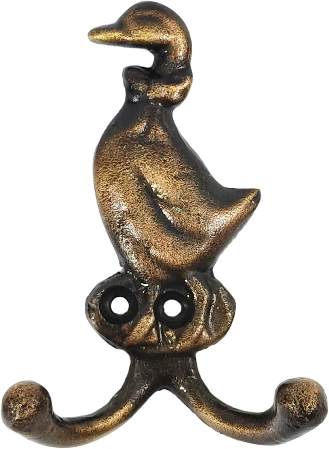ZAHANAARA Duck Shape Wall Hook - Antique Metal Decorative Wall Hooks for Hanging Coats, Keys, Bags & Hats | Dual Prong Bird Design Hanger | Vintage Home Decor for Bedroom, Kitchen, Entryway & Bathroom | Amazon (US)