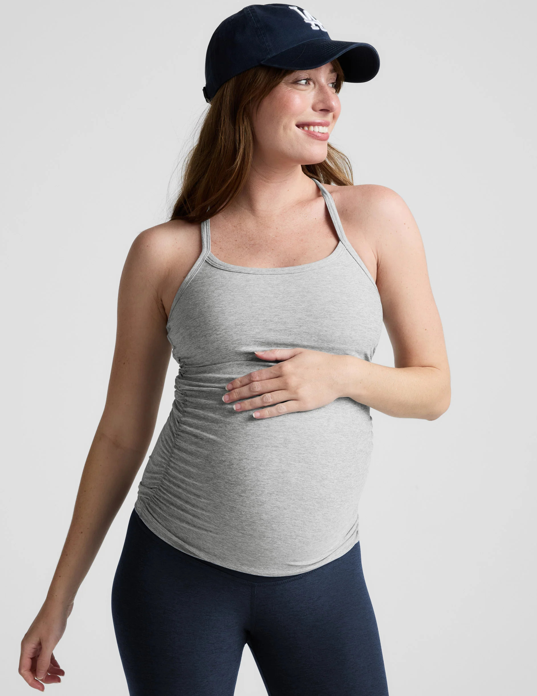 Spacedye Keep Your Cool Maternity Slim Racerback Tank | Beyond Yoga | Beyond Yoga