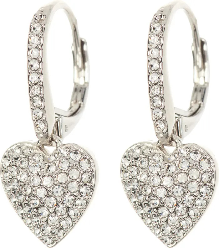 Nadri Pavé CZ Heart Drop Leverback Earrings | Nordstromrack | Nordstrom Rack