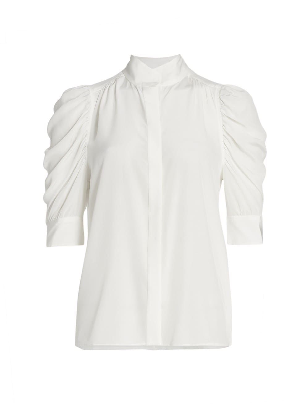 Frame Gillian Silk Top | Saks Fifth Avenue