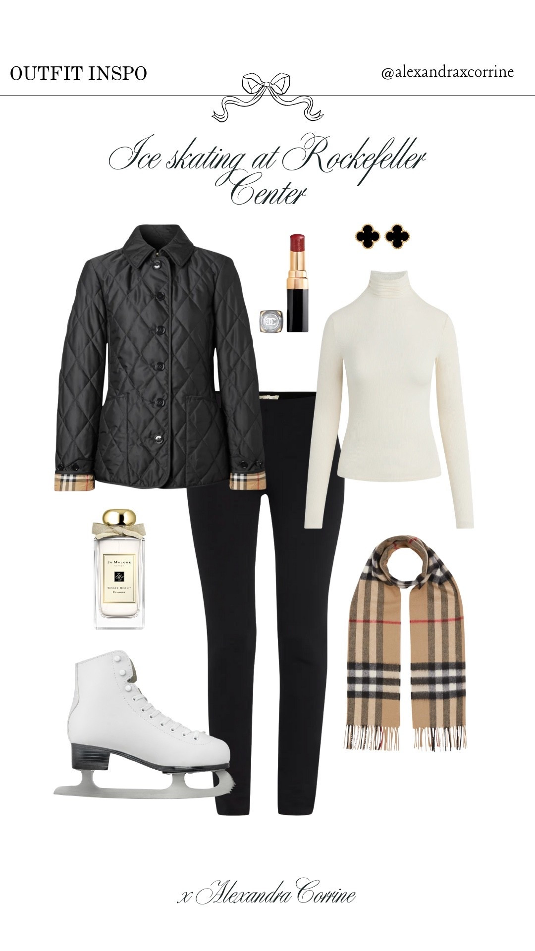 Ice skating at Rockefeller Center outfit ⛸️🤍

Outfit inspo, outfit ideas, preppy chic style, Christmas outfit, holiday outfit inspo, Burberry plaid, coat, jacket, winter activity outfit, skate, scarf 

#LTKHoliday #LTKootd #LTKSeasonal