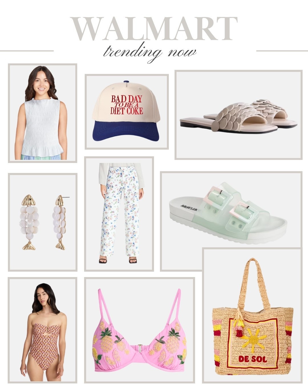 Trending now from Walmart! 💗

The Walmart finds that understood the assignment. 👏✨ Trending, affordable, and way too good to leave behind. 

Affordable finds, Summer accessories, must have items, Walmart finds, Walmart trends

#LTKgrwm #LTKSeasonal #LTKootd