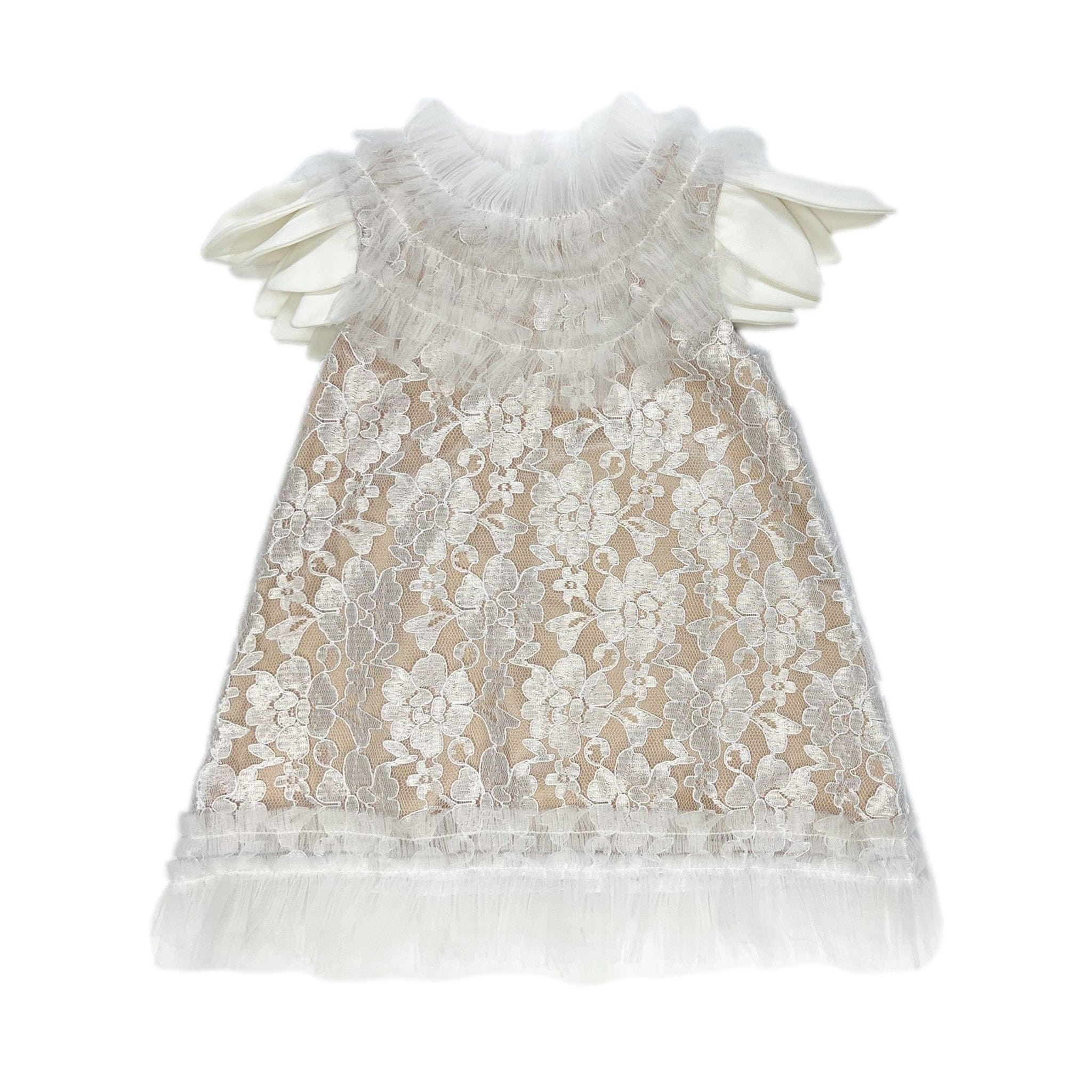Dove Lace Overlay Dress | petite maison kids