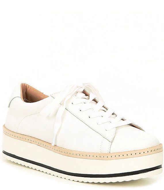 Chelsea & Violet Minie Leather Platform Lace-Up Sneakers | Dillard's | Dillard's