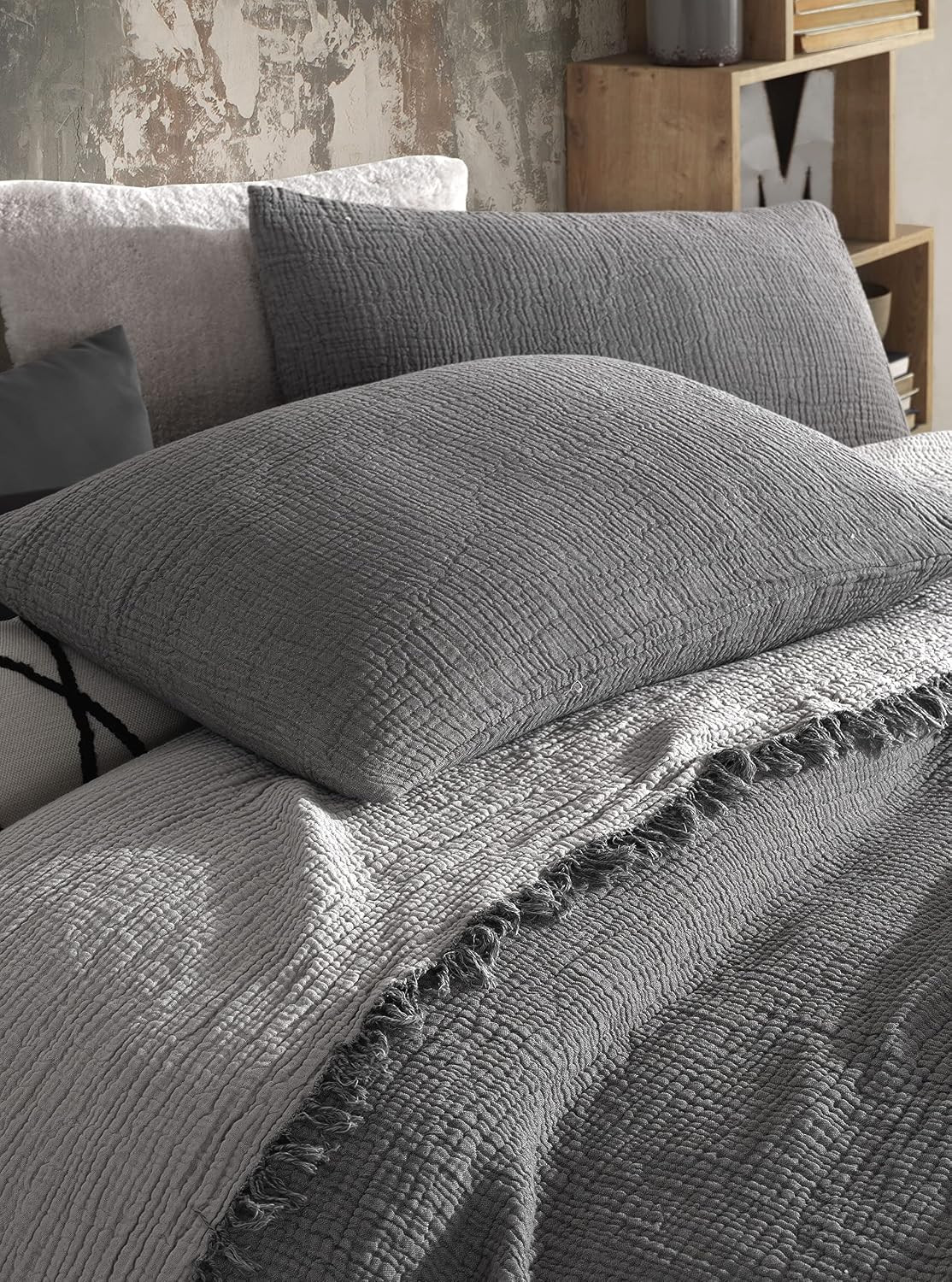 Soft Pure Cotton 4-Layer Gauze King Size Blanket – Soft, Lightweight & Breathable Bedspread or ... | Amazon (US)