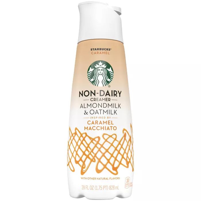 Starbucks Almond Milk and Oat Milk Caramel Macchiato Coffee Creamer - 28 fl oz | Target
