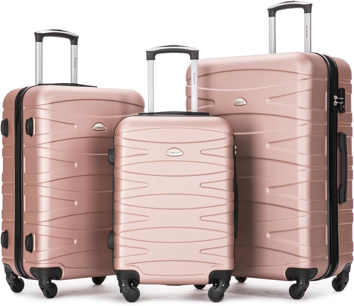 O ORNATE Luggage Sets 3 Piece Luggage Set - Hard luggage sets with spinner wheels and TSA Lock - ... | Amazon (US)