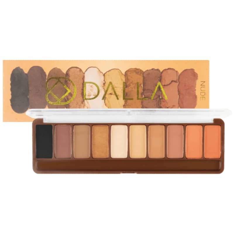 Paleta De Sombras Veganas 10 cores - Dalla - Nude | Beleza Na Web (BR)