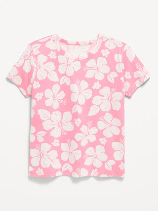 Softest Printed Short-Sleeve T-Shirt for Girls | Old Navy (US)