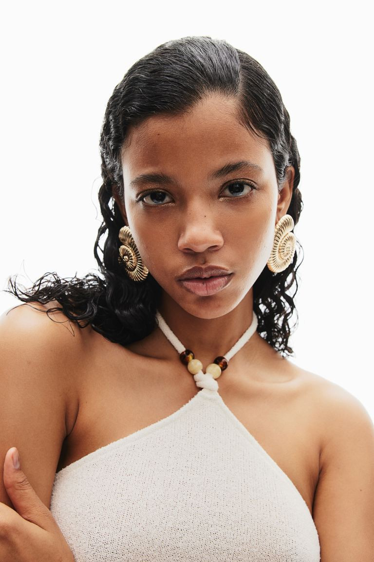 Bead-detail Halterneck Dress | H&M (US + CA)