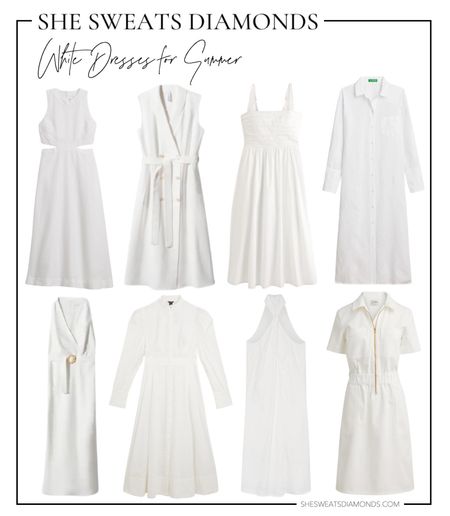 White dresses for summer: white linen dresses and white cotton dresses

#LTKstyletip #LTKunder100 #LTKSeasonal