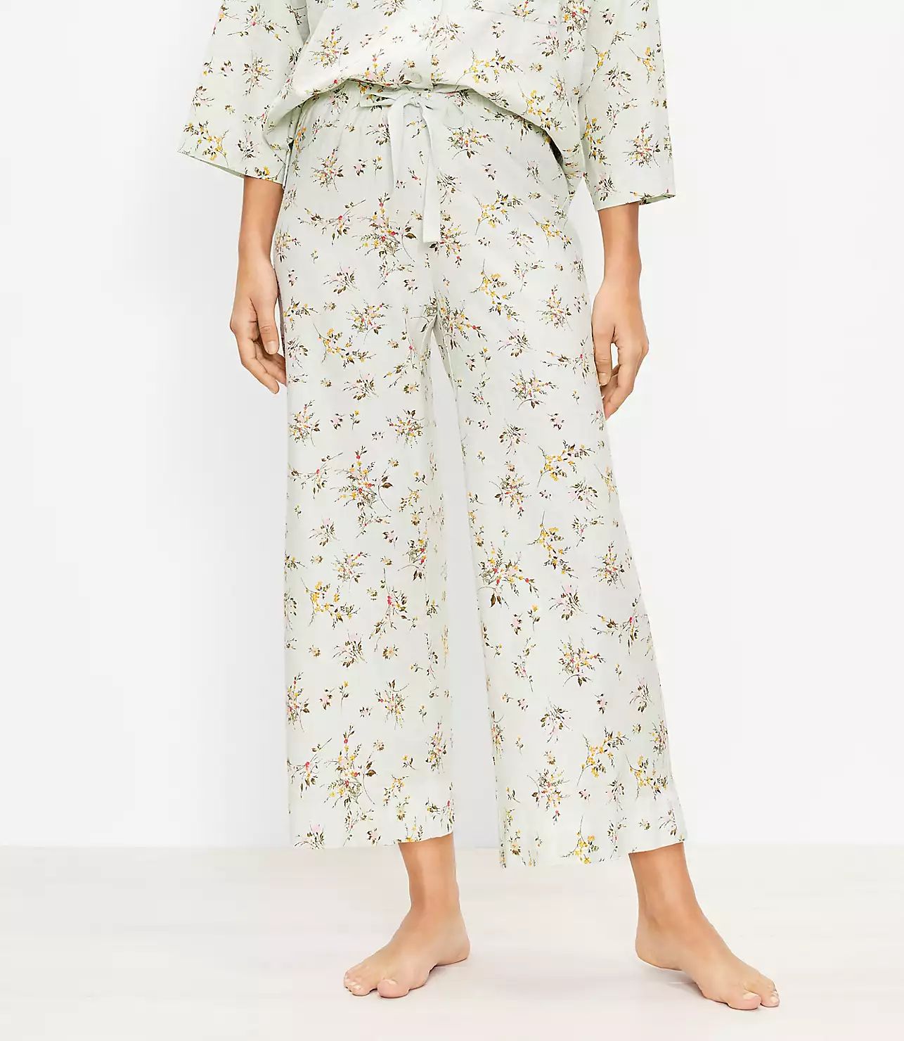 Floral Crop Pajama Pants | LOFT