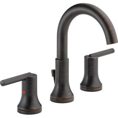 Trinsic Widespread Bathroom Faucet 3 Hole, 2-handle Bathroom Sink Faucet with Drain Assembly | Wayfair North America