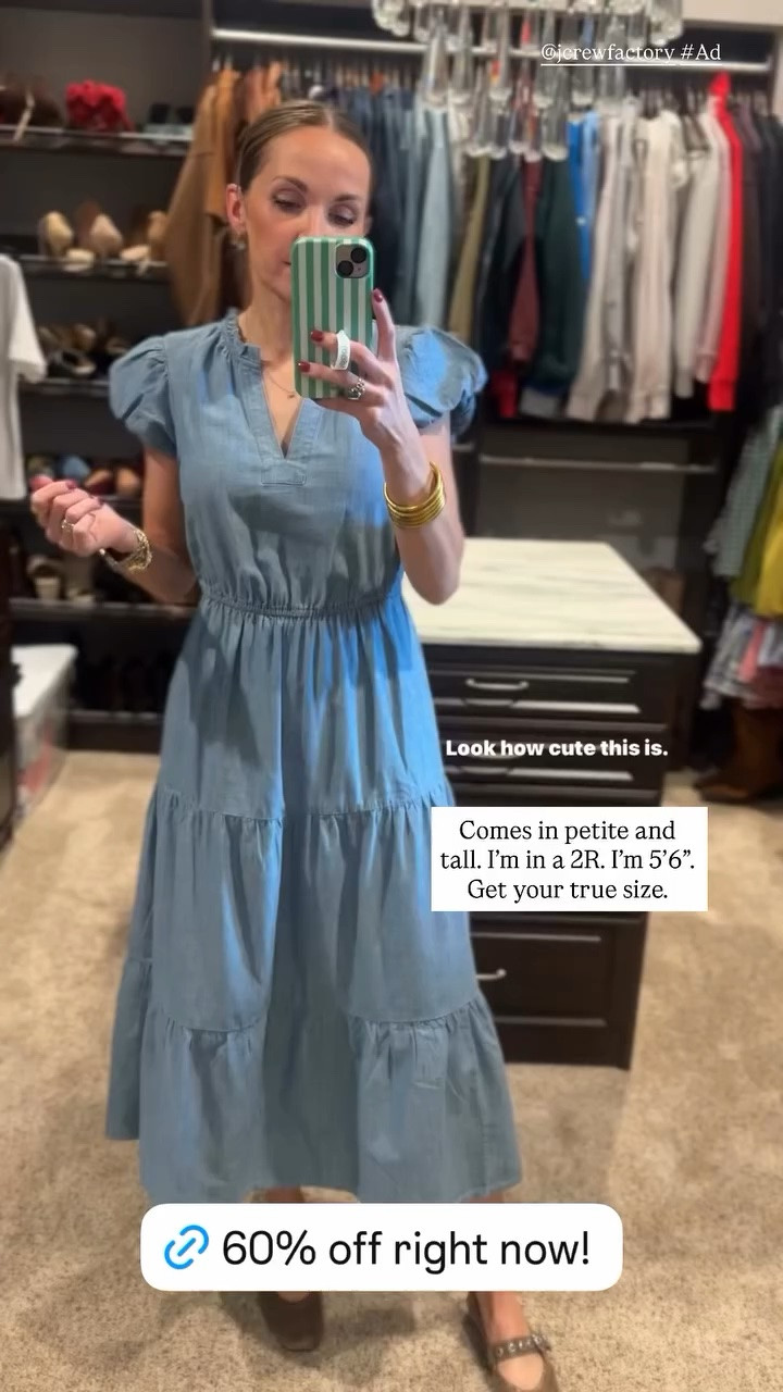 @jcrew factory dress, runs TTS

#LTKootd #LTKgrwm #LTKSaleAlert