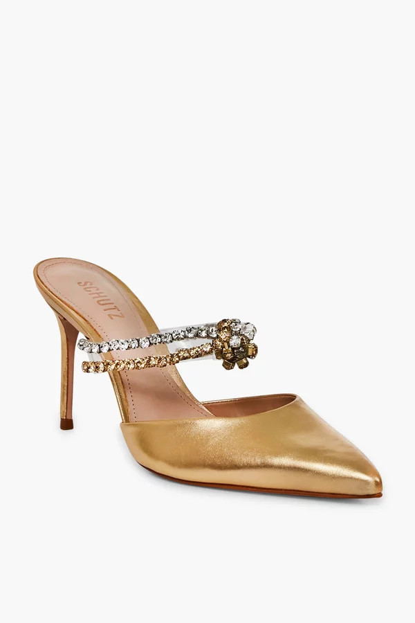 Gold Denne Heels | Schutz | Tuckernuck (US)