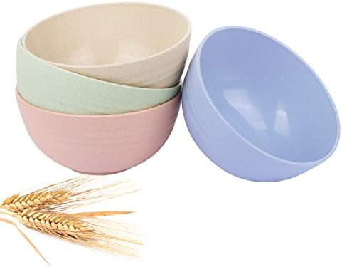 Cereal Bowls for Kitchen, 26 OZ Microwave and Dishwasher Safe Bowl Set of 4, Light weight. For Ri... | Amazon (US)