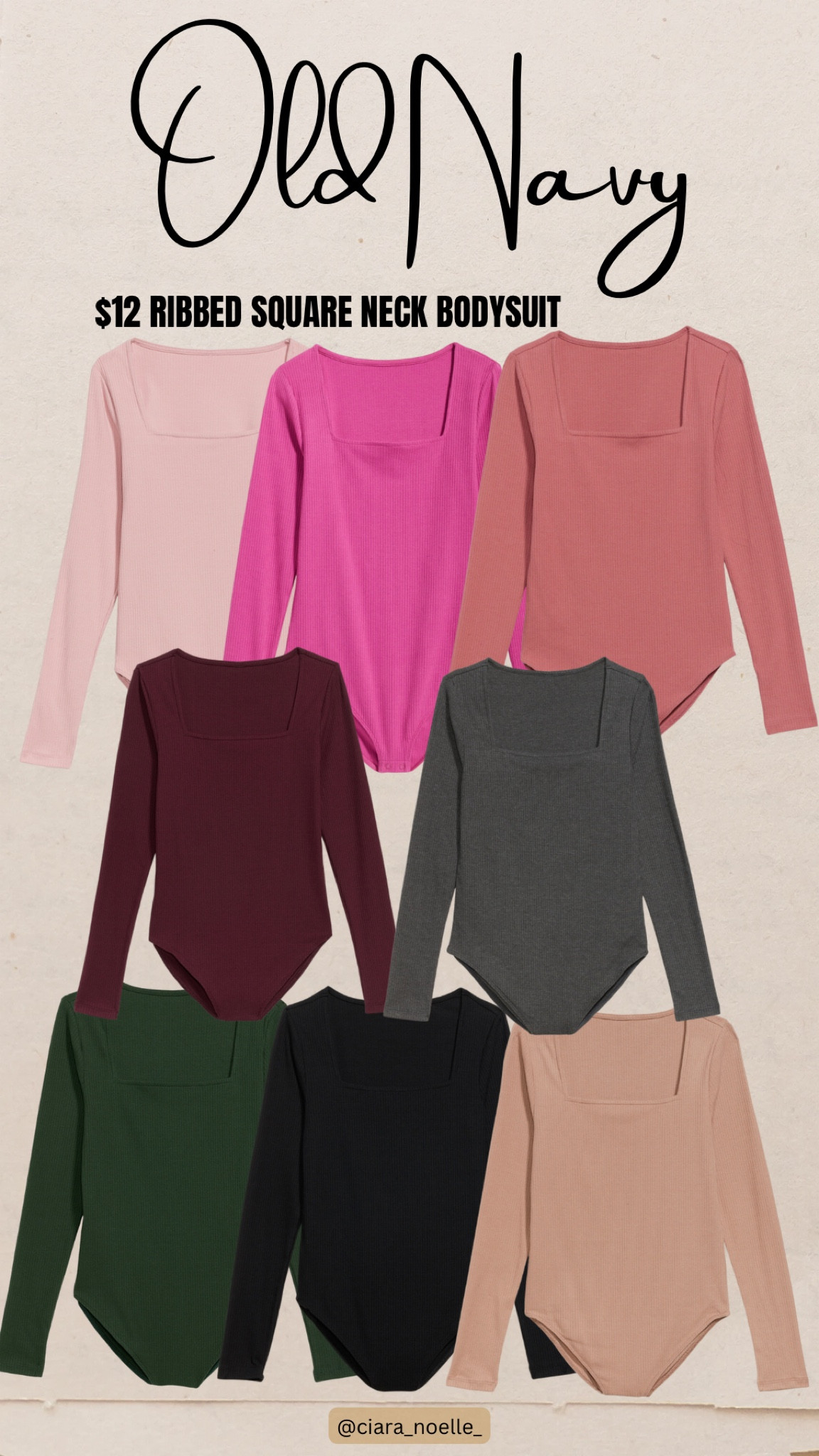 Such a great bodysuit !!! Double lined. Square neck. Ribbed. So many cute colors !! $12 !! 

#LTKunder50 #LTKsalealert #LTKworkwear