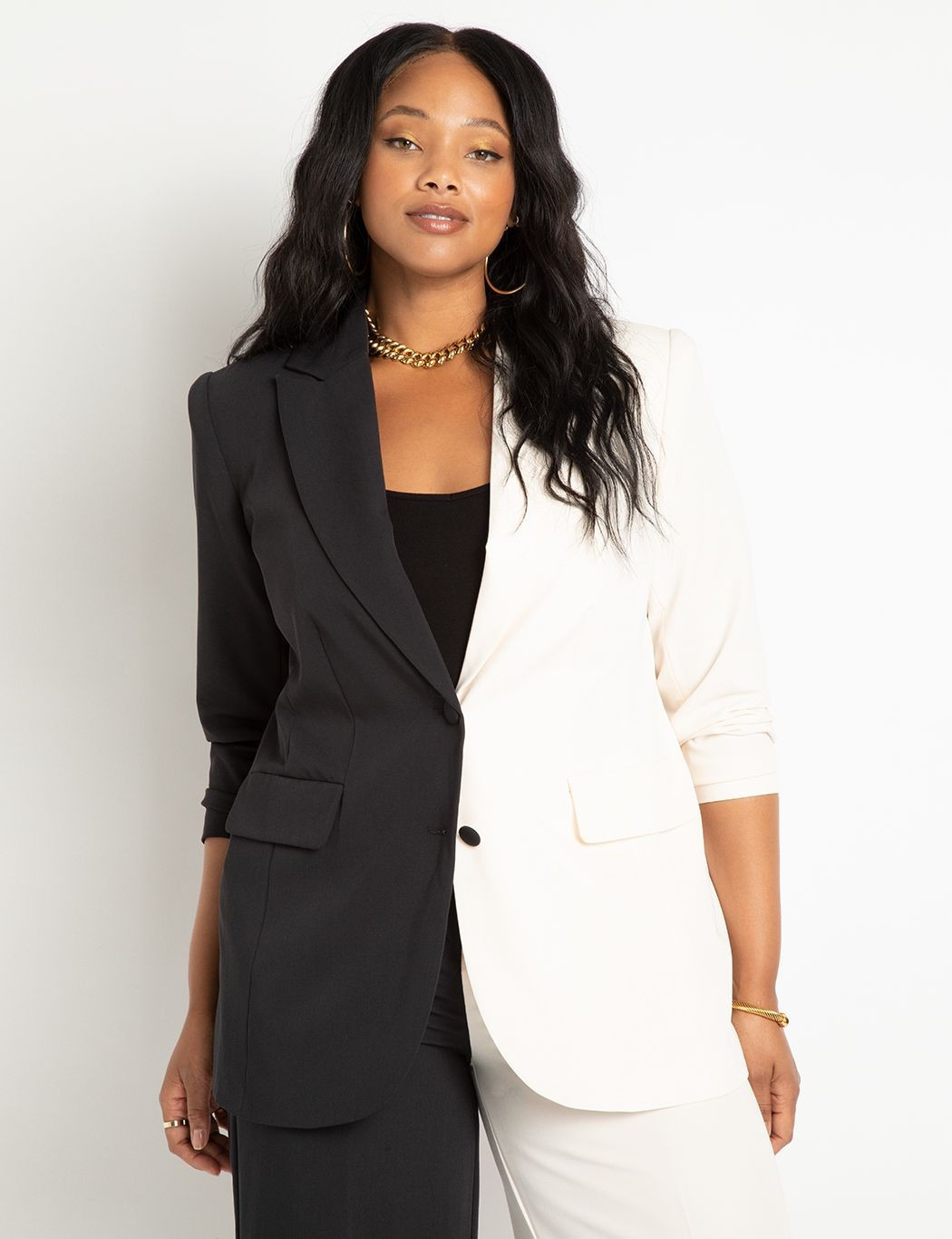 Colorblock Blazer | Eloquii