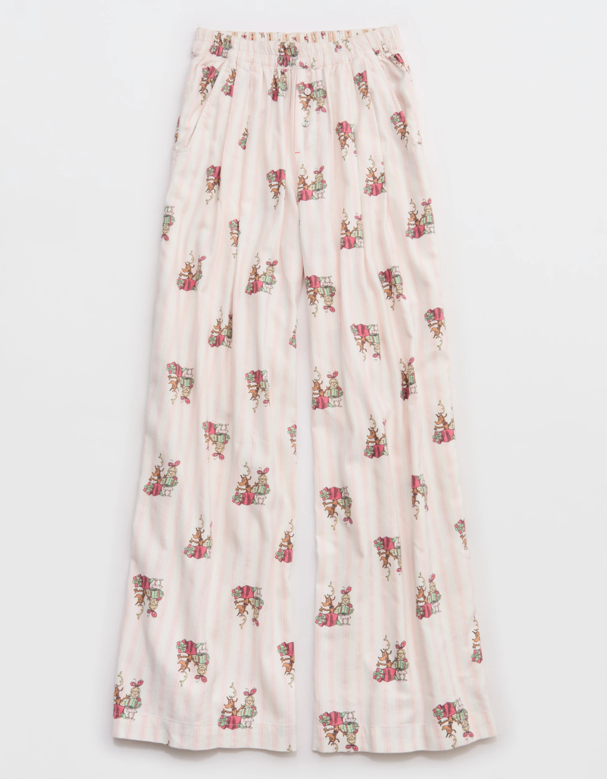 Aerie Checked Out Flannel Cindy Lou Wide Leg Pant | Aerie