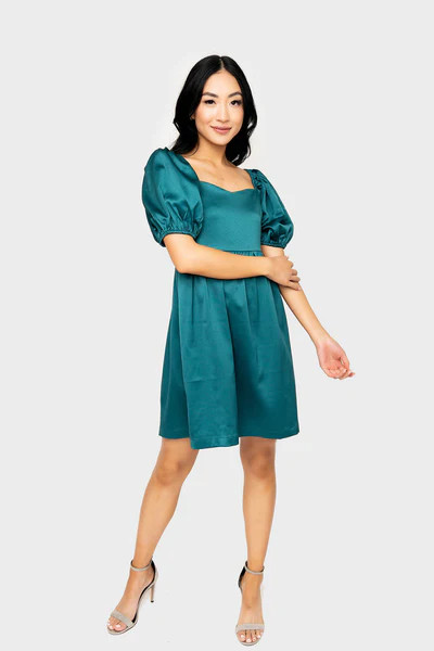 Jennifer Puff Sleeve Party Dress | Gibsonlook